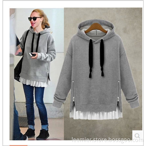 Plain 100% Polyester Xxxxl Woman Pullover Hoodies